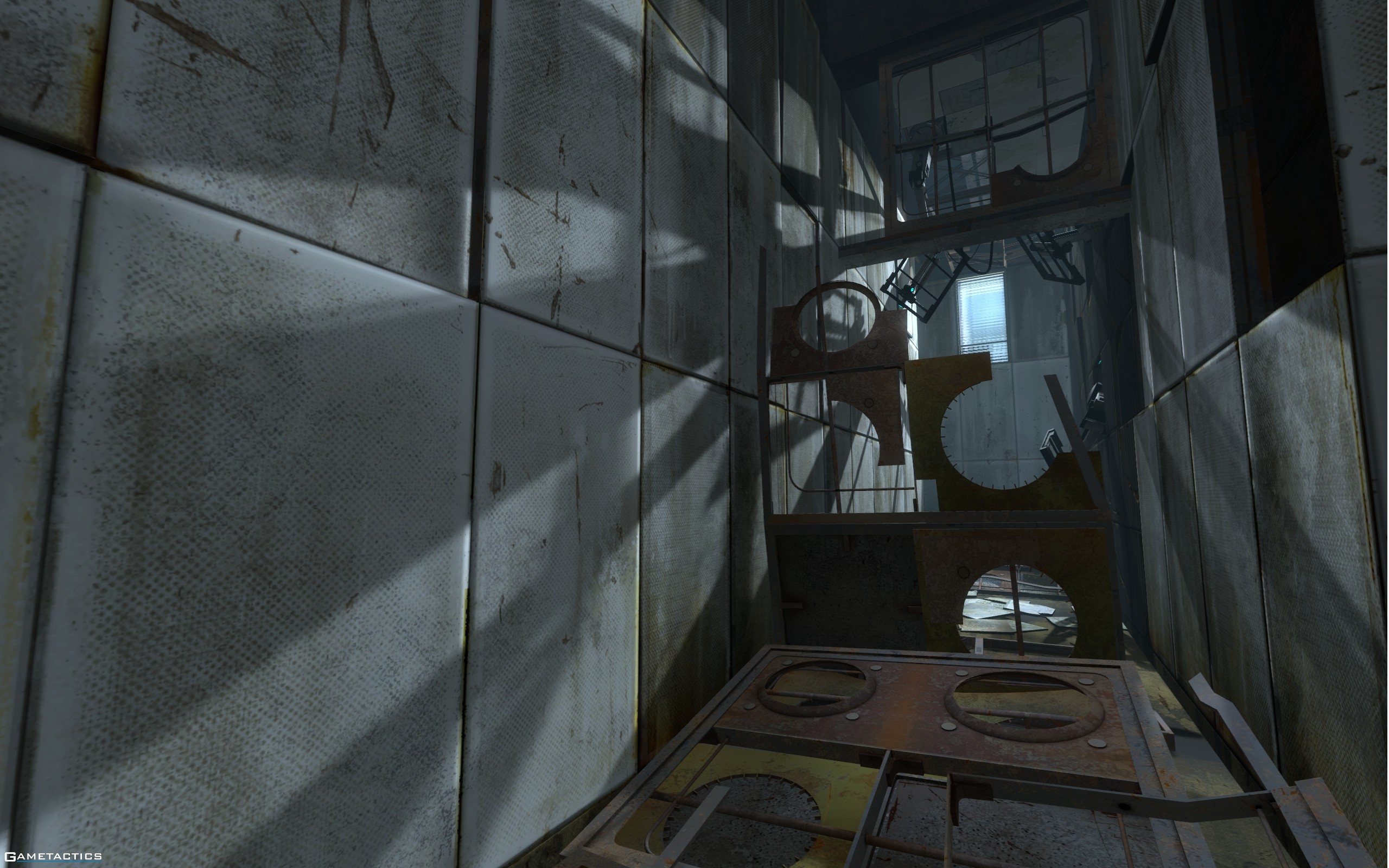 Portal textures. Portal 2 лаборатория. Portal 2 уничтоженная лаборатория. Лаборатория aperture Science. Портал 2 лаборатория aperture.