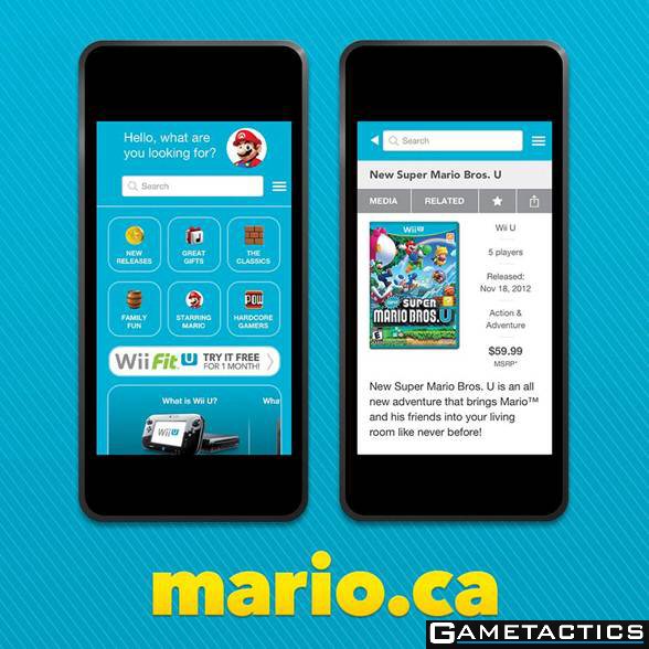 Nintendo of Canada Launches Mario.ca for Mobile Devices