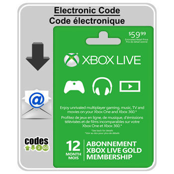 Canadian HOT DEAL: Xbox Live 12 Month Gold Membership $39